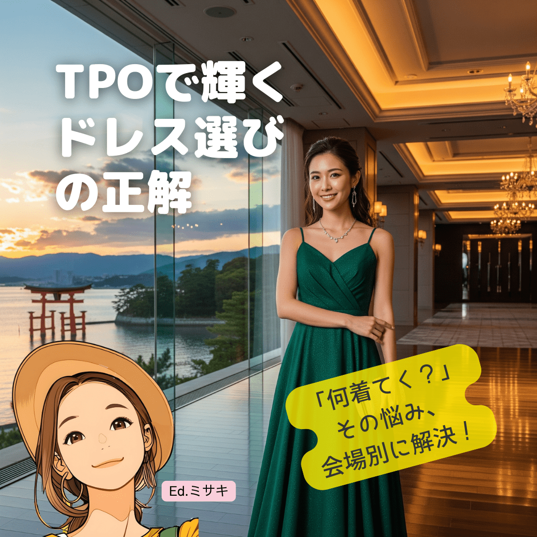 【広島ならではのTPO】シーン・会場別！「今日の私、素敵」と思えるドレス選びの正解