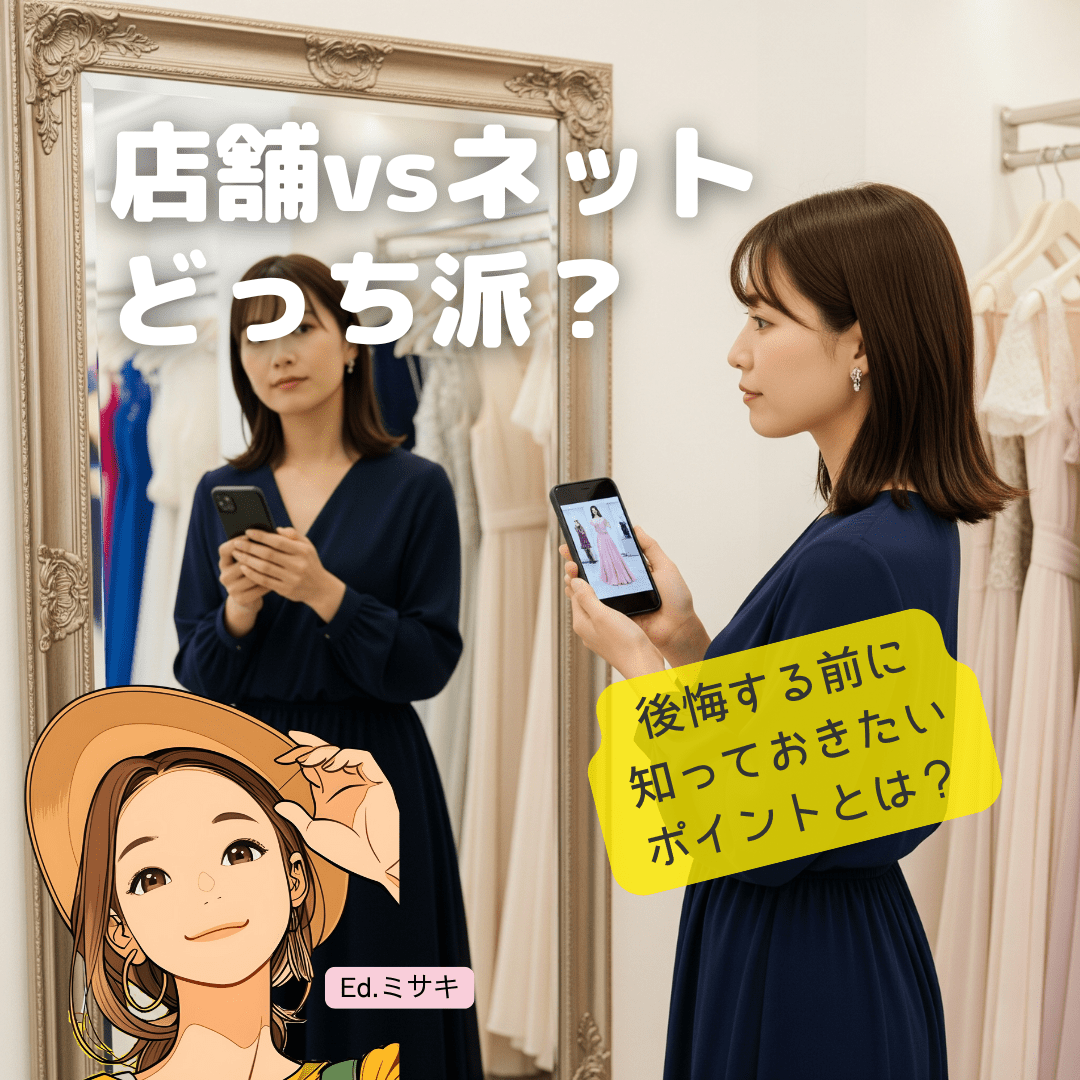 札幌のレンタルドレス、実店舗とネットどっちがいい?まず知るべきメリット・デメリット
