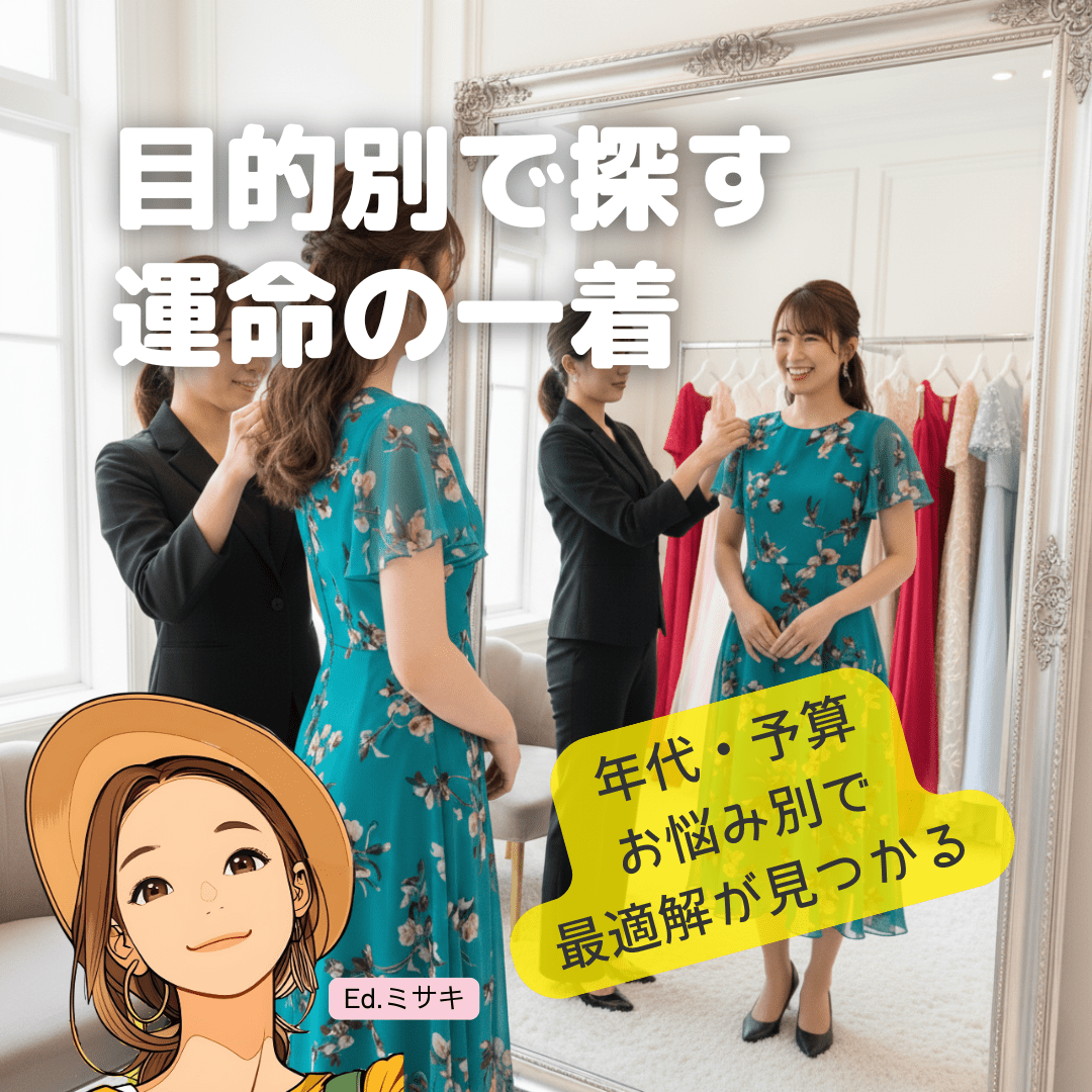 あなたにぴったりの一着が見つかる|目的別・仙台レンタルドレス選び